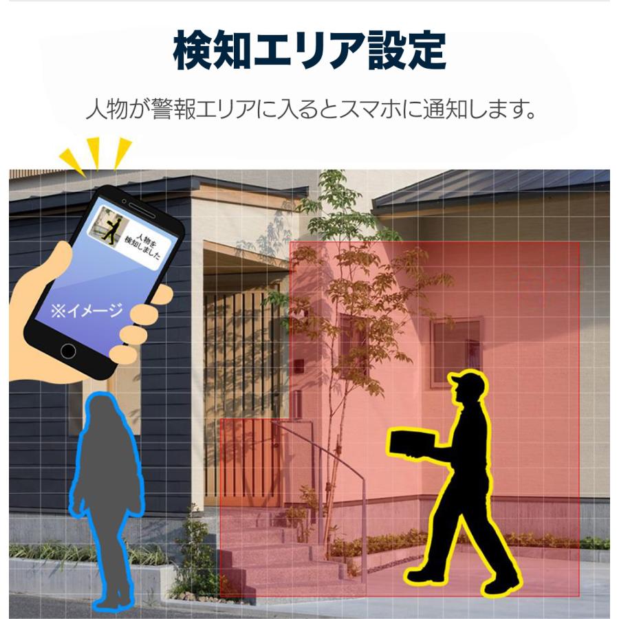 アキバガジェット 防犯カメラ poe 4台 セット 家庭用 屋外 AI検知 500