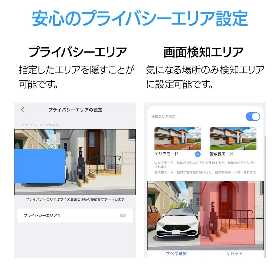 防犯カメラ 2台セット　視覚360°自動追跡動体検知2台 楽天市場】防犯カメラ 屋外 2台セット 有線 SONYセンサー搭載 高