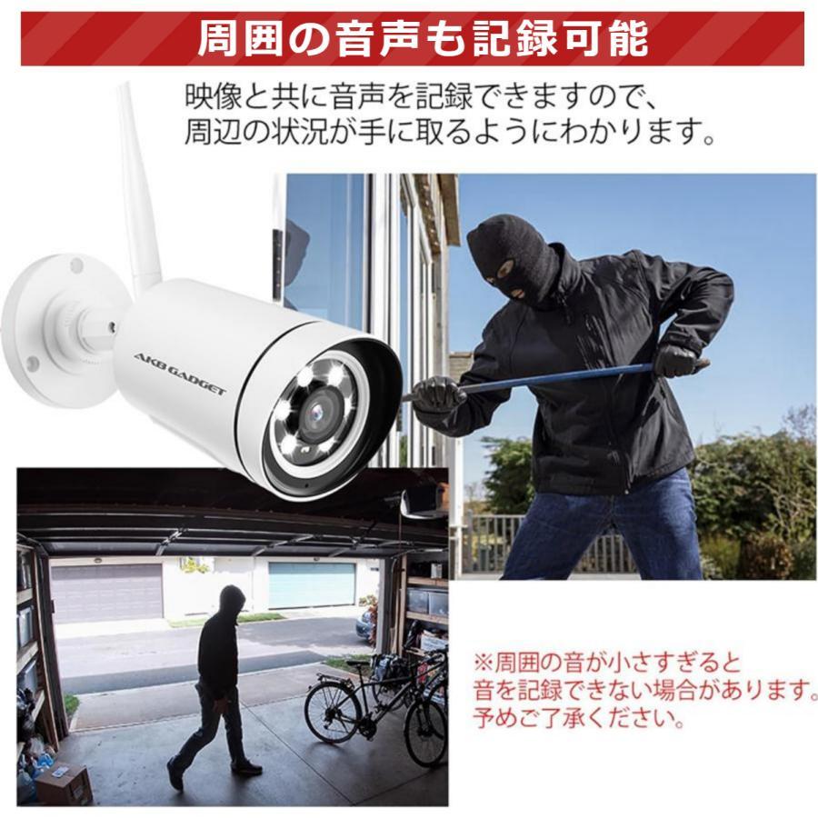 アキバガジェット 防犯カメラ ワイヤレス 屋外 モニター付き 双方向