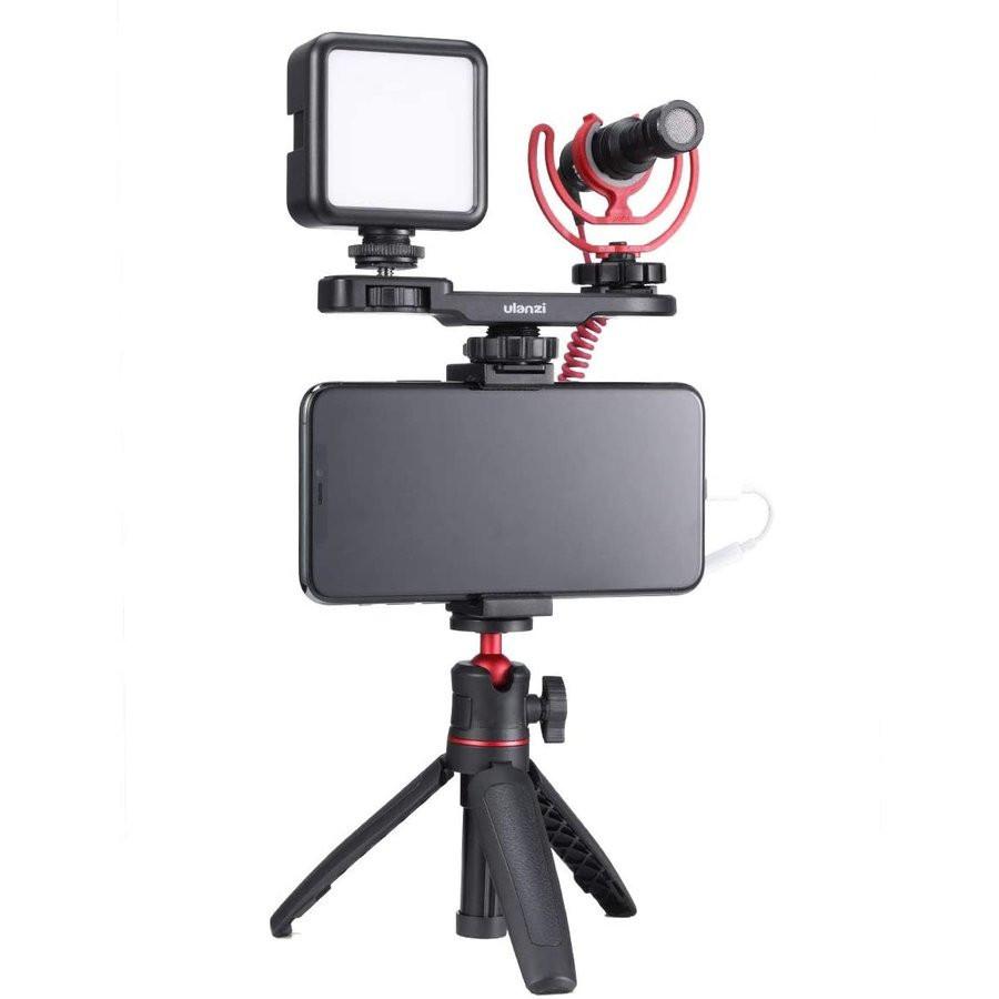 アキバガジェットミニ三脚 ビデオカメラ三脚 ボール雲台 III カメラ M1-M6 G7X Mark VII 対応 一体型自撮り棒  マイクマウントアクセサリーのセット RX100 SONY Canon