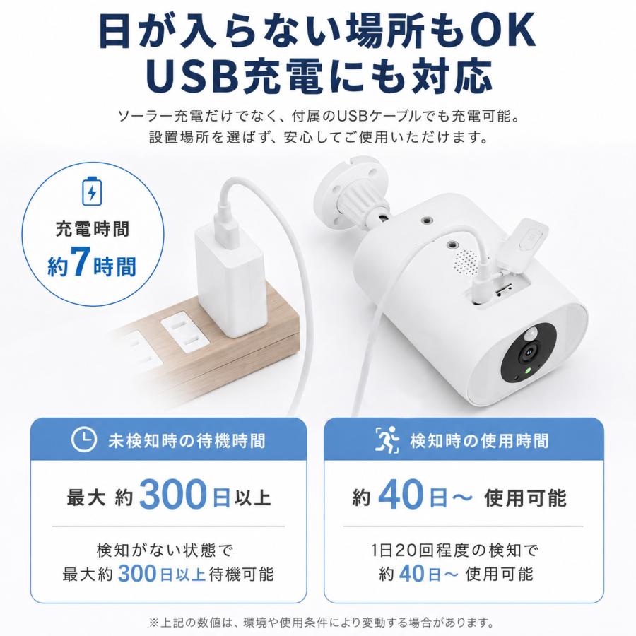 アキバガジェット 防犯カメラ セット ソーラー ワイヤレス 屋外 家庭用