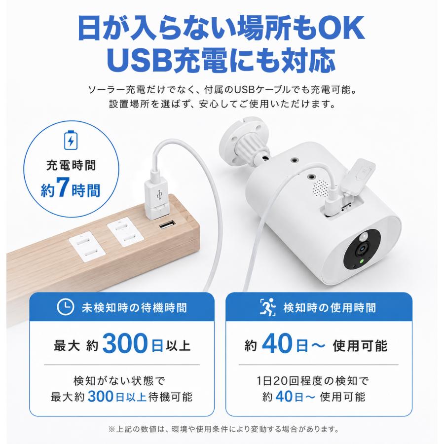 アキバガジェット 防犯カメラ セット ソーラー ワイヤレス 屋外 家庭用