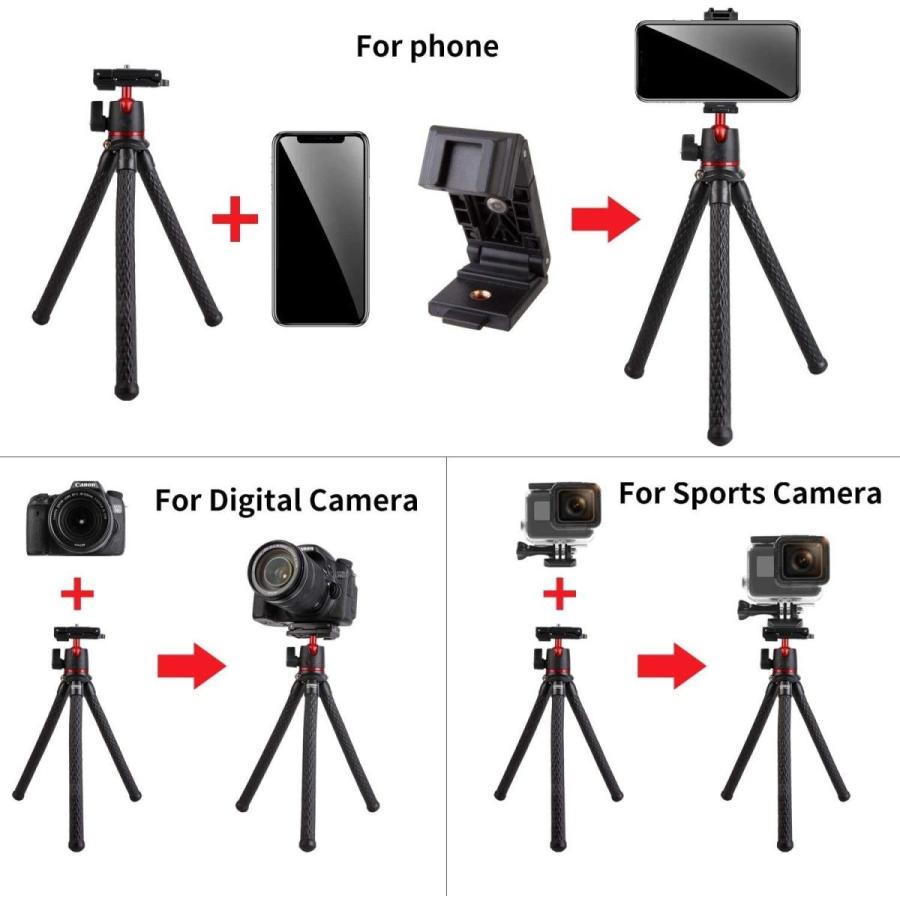 フレキシブルミニ三脚 くねくね三脚 自撮り スマホホルダー 卓上三脚 旅行 登山 Vlog スマホ Gopro 一眼レフ ミラーレス デジタルカメラ ビデオカメラ 対応 8011 アキバガジェット 通販 Yahoo ショッピング