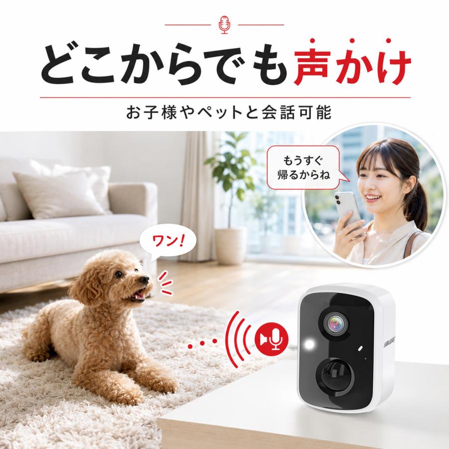 アキバガジェット 見守りカメラ ペットカメラ 防犯カメラ 室外室内両用
