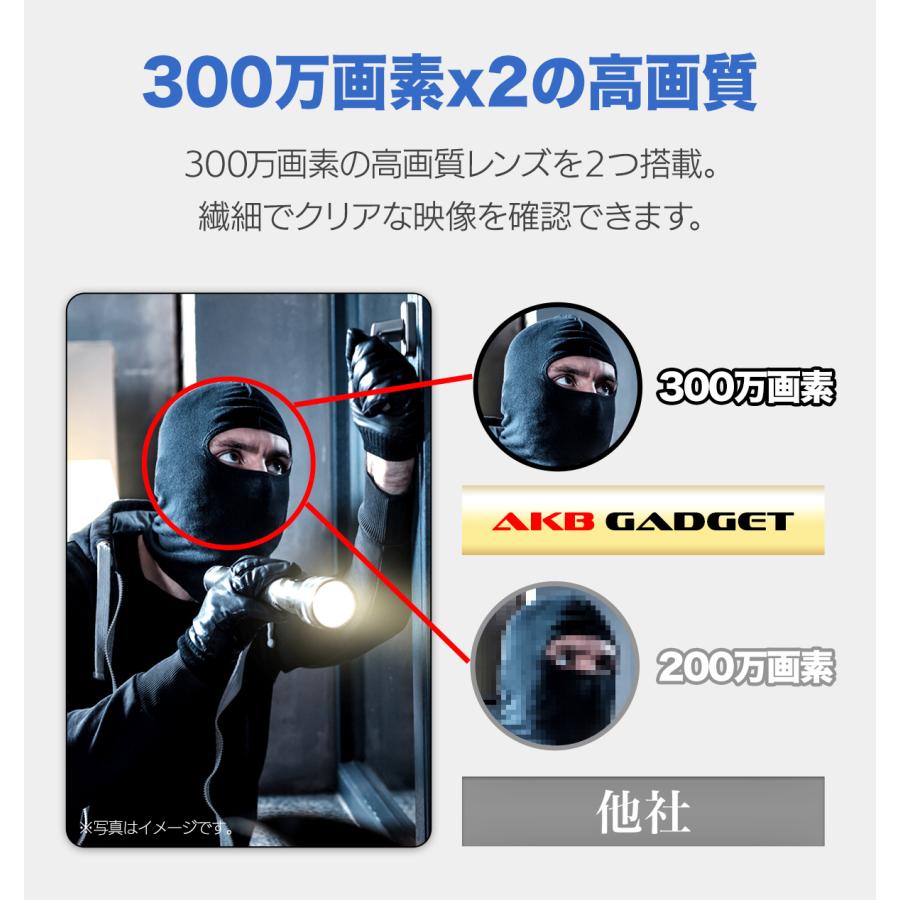 アキバガジェット 防犯カメラ ワイヤレス 屋外 家庭用 工事不要 WIFI