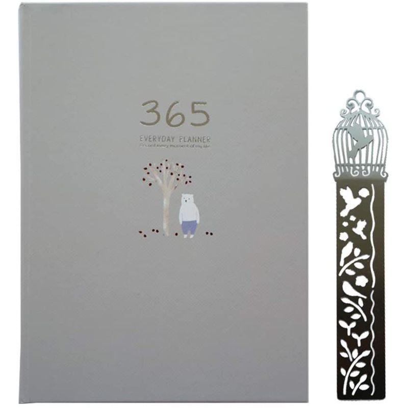 人気のクリスマスアイテムがいっぱい 365日 日記帳 かわいい手帳 スケジュール 予定表 仕事 勉強 年間計画月額プラン日次計画 日付なしメモ帳 金属定規 ブックマーク付き 手帳 Www We Job Com