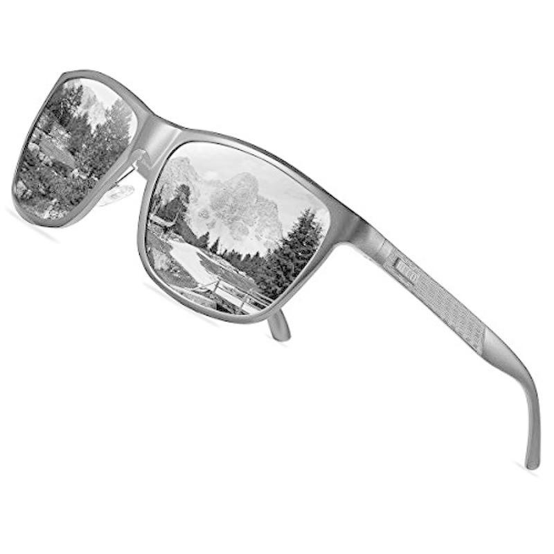 DUCO サングラス メンズ 運転用 偏光 サングラス 釣り用 UV400 へんこう さんぐらす グレー おしゃれ ウェリントン sungl サングラス 新年の贈り物