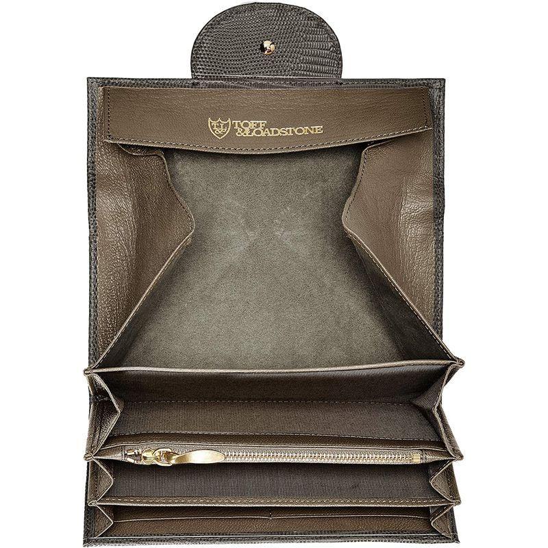 トフアンドロードストーン デリスリザード馬蹄長財布 TLA-240 ストーングレー あり デリスリザード馬蹄長財布 TLA ストーングレー