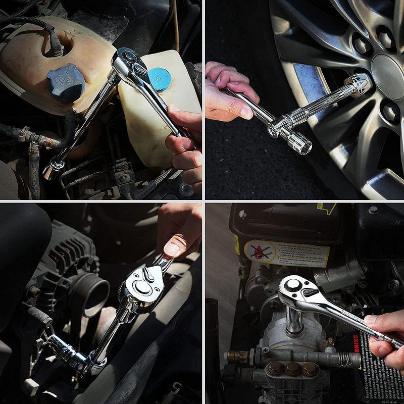 WORKPRO ソケットレンチセット 差込角12.7mm 32点セット ガレージ