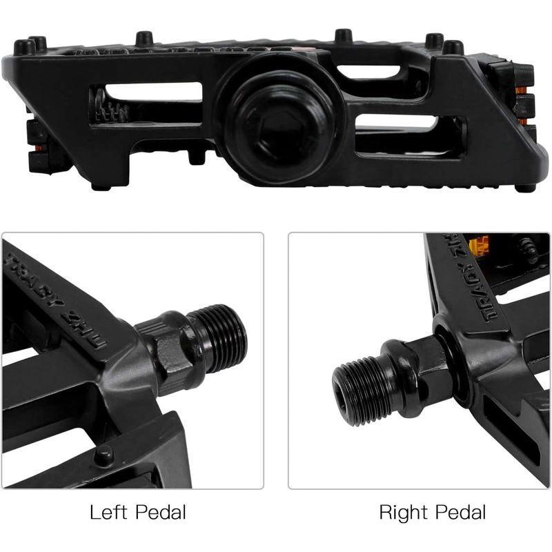 Cyfie 自転車ペダル 9/16インチ 滑り止め フラットペダル 両面踏み 薄型 軽量 ロードバイク クロスバイク MTB ペダル ピン付｜akd-shop｜05