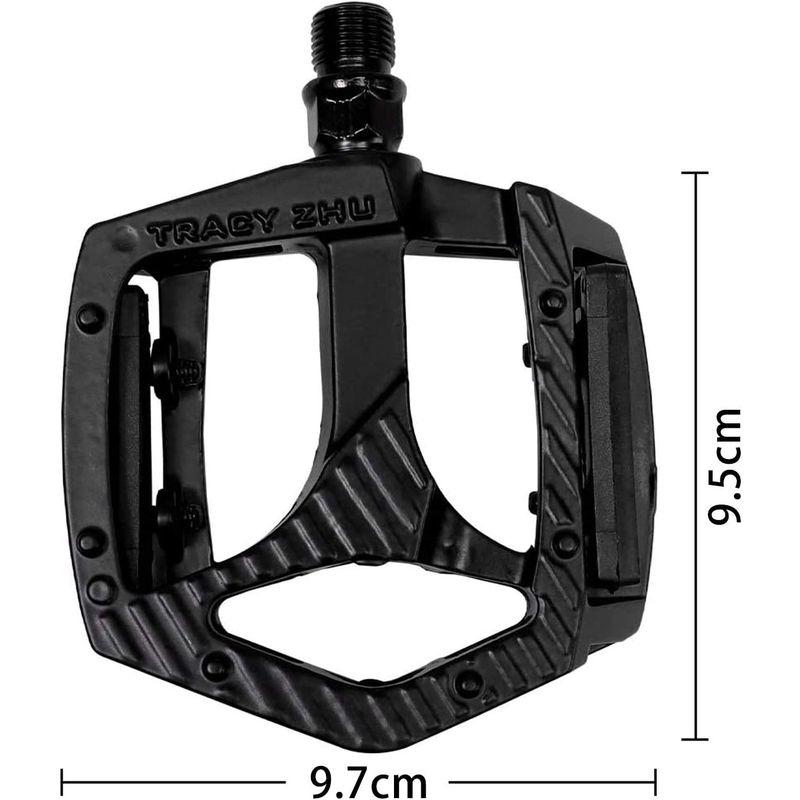 Cyfie 自転車ペダル 9/16インチ 滑り止め フラットペダル 両面踏み 薄型 軽量 ロードバイク クロスバイク MTB ペダル ピン付｜akd-shop｜08