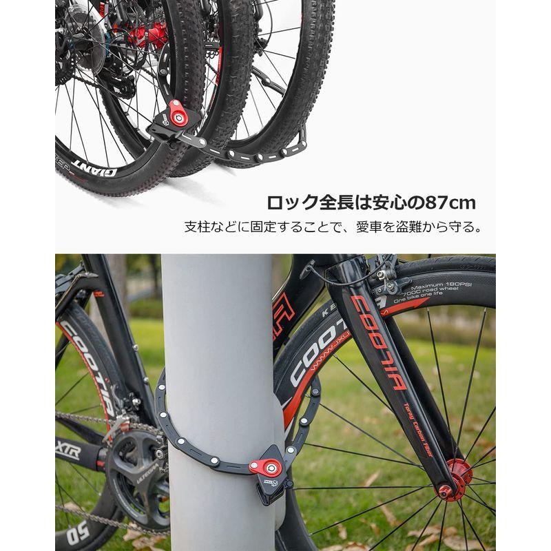 PAW ブレードロック 自転車 頑丈 コンパクト 鍵 ロック 折りたたみ式 カギ式 取付ブラケット付 取扱説明書付 ブラック PW0902｜akd-shop｜03