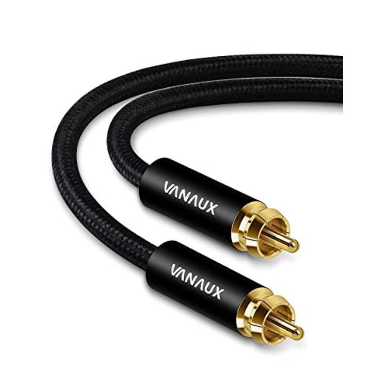 VANAUX サブウーファー ケーブル 同軸デジタルケーブル rcaオーディオケーブル オス→ オスホームシアターバースピーカーテレビPS4