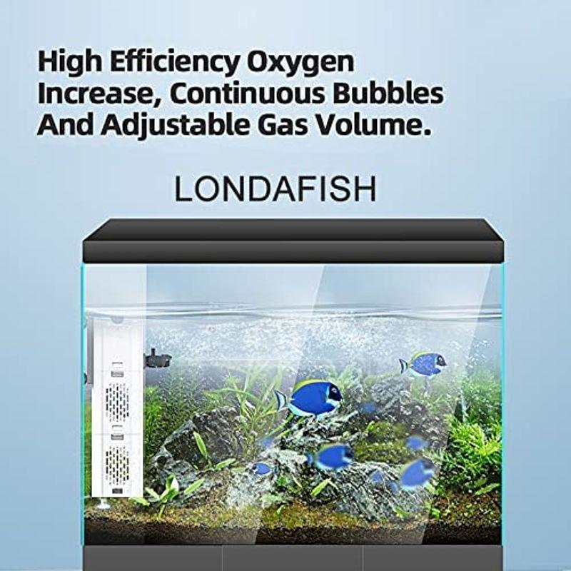 NEWLONDAFISH 水槽フィルター 水槽ポンプ 水槽用ウォーターポンプ 酸素増加フィルター フィルター式水中ポンプ 6- ろ過ポンプ 水循環 コーヒー、ティー用品 水槽フィルターポンプ ミニ水槽フィルター 低水位対応 カメ用 新品