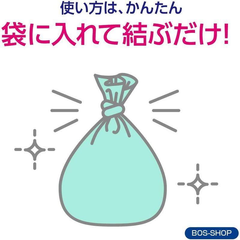 驚異の防臭袋 BOS (ボス) ストライプパッケージ /ミントグリーンMサイズ90枚入 赤ちゃん用 おむつ ・ ペットシーツ うんち ・ 生｜akd-shop｜06