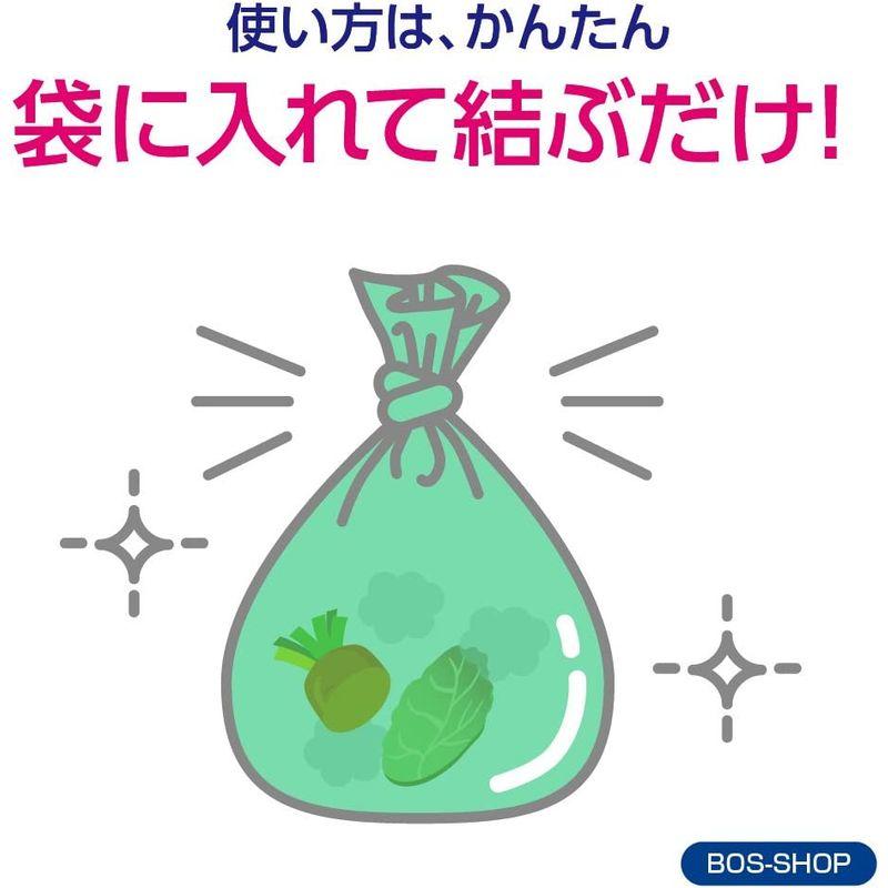 驚異の防臭袋 BOS (ボス) ストライプパッケージ /透明グリーンLLサイズ60枚入 大人用 おむつ ・ ペットシーツ ・ 生ゴミ などの｜akd-shop｜06