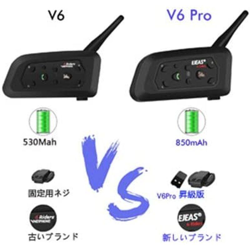 Mihono バイクインカム 6Riders （2台セット） V6Pro昇級版 ツーリング 6人ペアリング 2人同時通話 Bluetooth｜akd-shop｜06