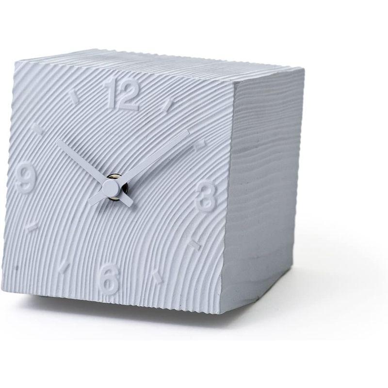 レムノス 置き時計 アナログ アルミ キューブ cube AZ10-17 GY Lemnos｜akd-shop｜02