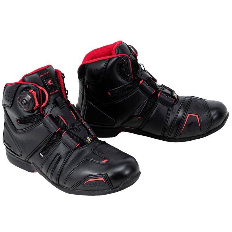 TAICHI バイク シューズ ブーツ ライディング ブラック 黒 25 タイチ