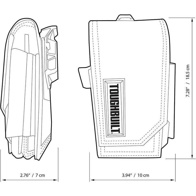ToughBuilt - ペンシルポケット付きスマートフォンポーチ - ほとんどのツールベルトに対応 高耐久構造 (スマートフォンとポーチ)｜akd-shop｜04