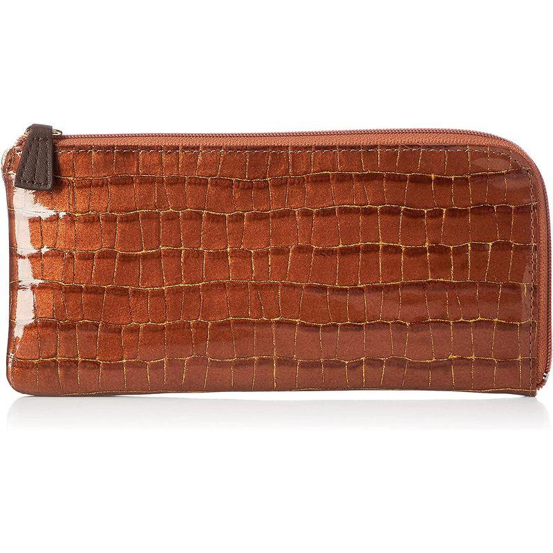 Kitamura ブラウンレザー 長財布　未使用品 キタムラパース 長財布、L字ファスナー長財布 シャロン単束入