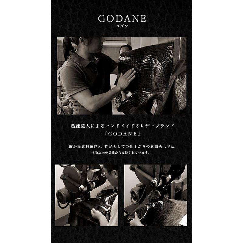 《GODANE ゴダン》ワニ革 ラウンドファスナー長財布メンズ SPCW-8005CP ブラック(Black)｜akd-shop｜02