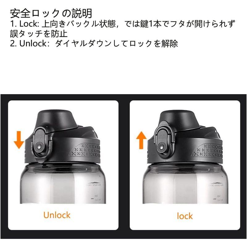 TSQIBU ボトル 水筒 大容量 600ml 800ml 1000ml 1500ml 2000ml 超軽量 漏れ防止 携帯便利 耐熱100｜akd-shop｜04