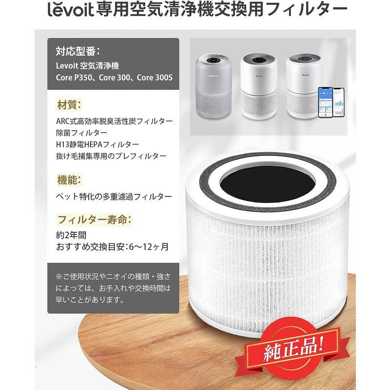 純正品Levoit (レボイト) 空気清浄機 Core P350 交換用フィルター 除臭特化 Core 300/Core 300Sにも適用｜akd-shop｜07