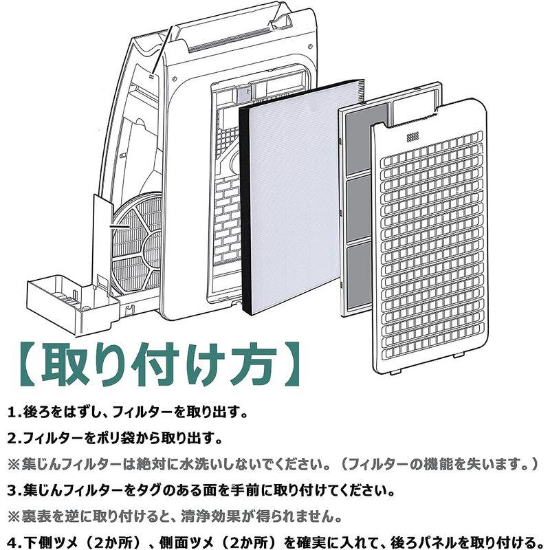HOUQUA FZ-E75HF 集じんフィルター KI-EX75 KI-FX75 KI-GX75 加湿空気清浄機 KI-HX75 集じん用フ｜akd-shop｜08