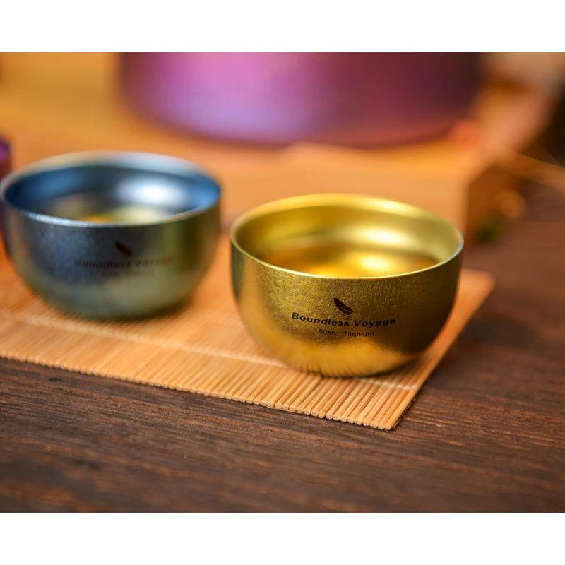 iBasingo 純チタン製 30ml お猪口 ティーカップ 二重層 丸形 iBasingo 純チタン製 30ml お猪口 ティーカップ 二重層 丸形