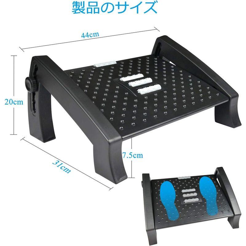 調節可能なフットレスト 6段階角度調整 疲労軽減 足置き台 滑り止め 足のプレート｜akd-shop｜06