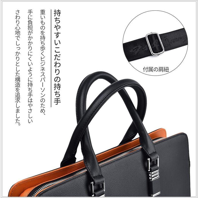 FSD.WG ビジネスバッグ メンズ 紳士 本革 ブリーフケース a4 briefcase ブランド FSD.WGストアで正規品を購入してく｜akd-shop｜02