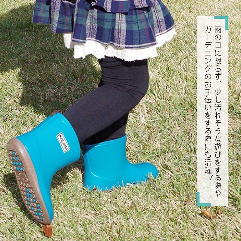 MALAMA レインブーツ キッズ (女の子/男の子) シンプル かわいい 子供用 長靴 ブルー 21.0cm ジュニア 雨靴 AT-702｜akd-shop｜02