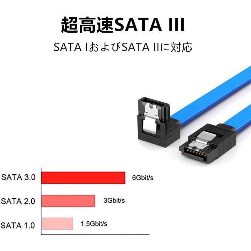 Doaemunp SATAケーブル + 電源ケーブル SSD/SATA3 高速 6Gbps 内蔵ハードディスク用ケーブルセット（2xSATA｜akd-shop｜02