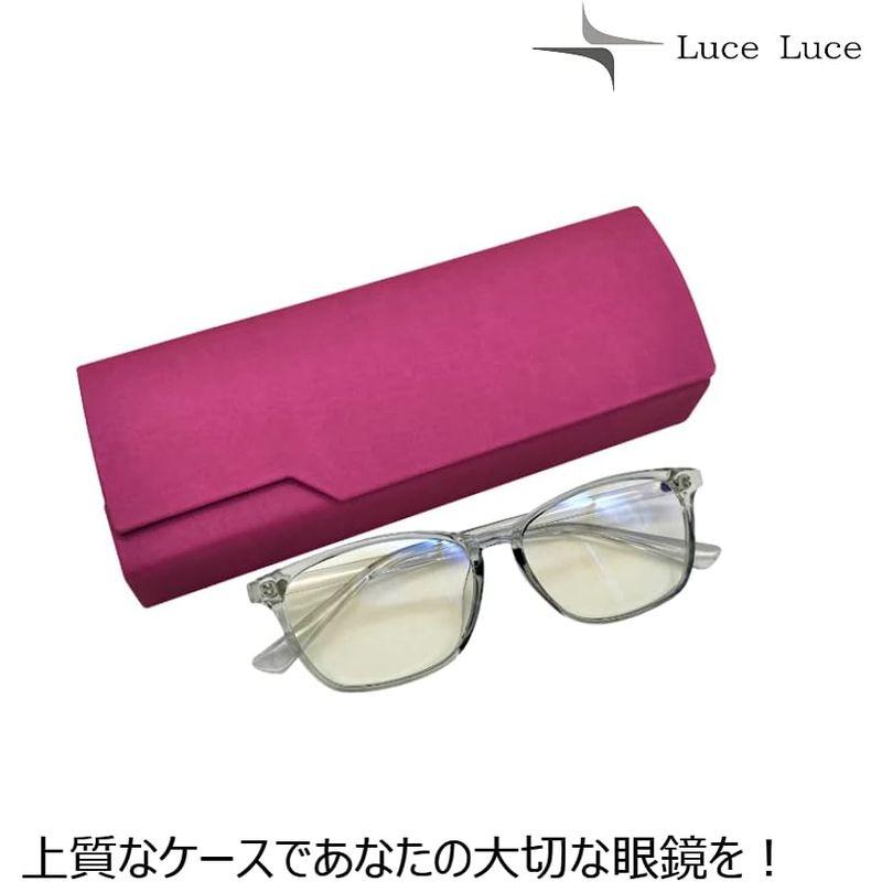 LuceLuce メガネケース 眼鏡ケース オシャレ スリム メンズ おしゃれ レディース ハード 薄型 めがねけーす パープル｜akd-shop｜09