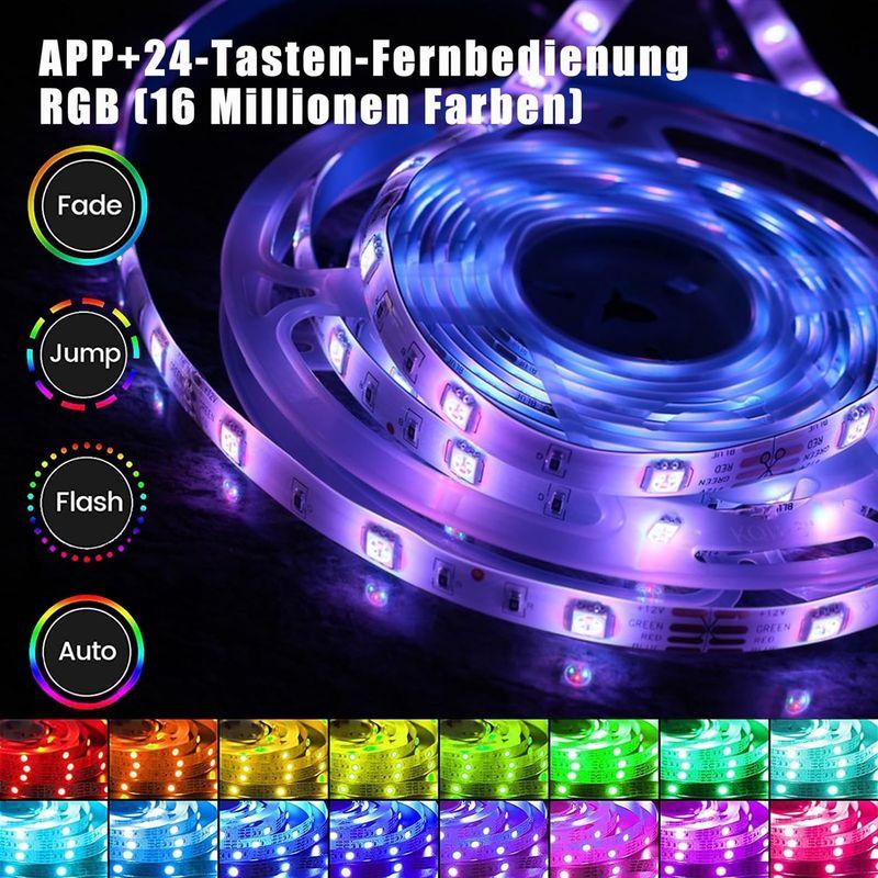 LEDテープライト RGB 調光調色 5 m USB LEDランプバンド、RGB LEDテレビバックライトLEDランプバンド 4モード、LE｜akd-shop｜07