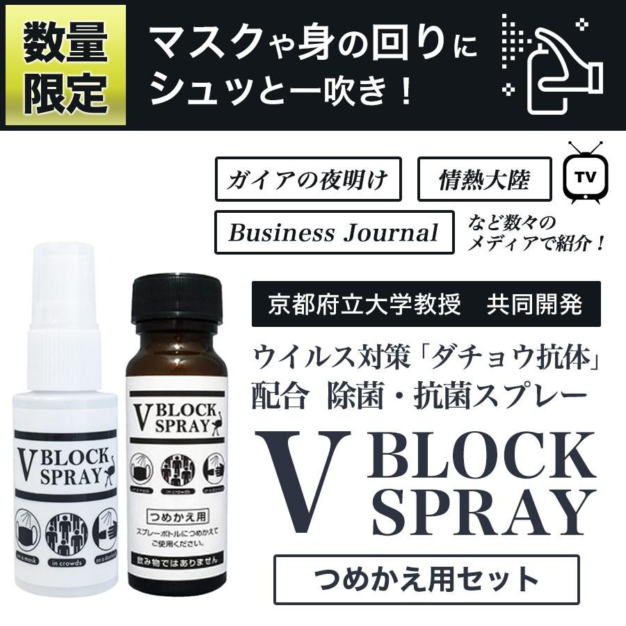 ダチョウ抗体 除菌スプレー Vブロックスプレー V BLOCK SPRAY ウイルス対策 詰替え用 50ml 2本セット｜akeelstore｜02