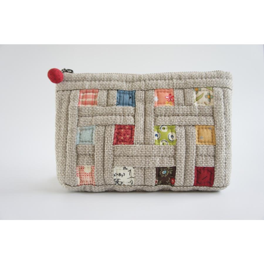 柴田明美のパッチワークキット】 布サンプラーポーチ （単品最安送料