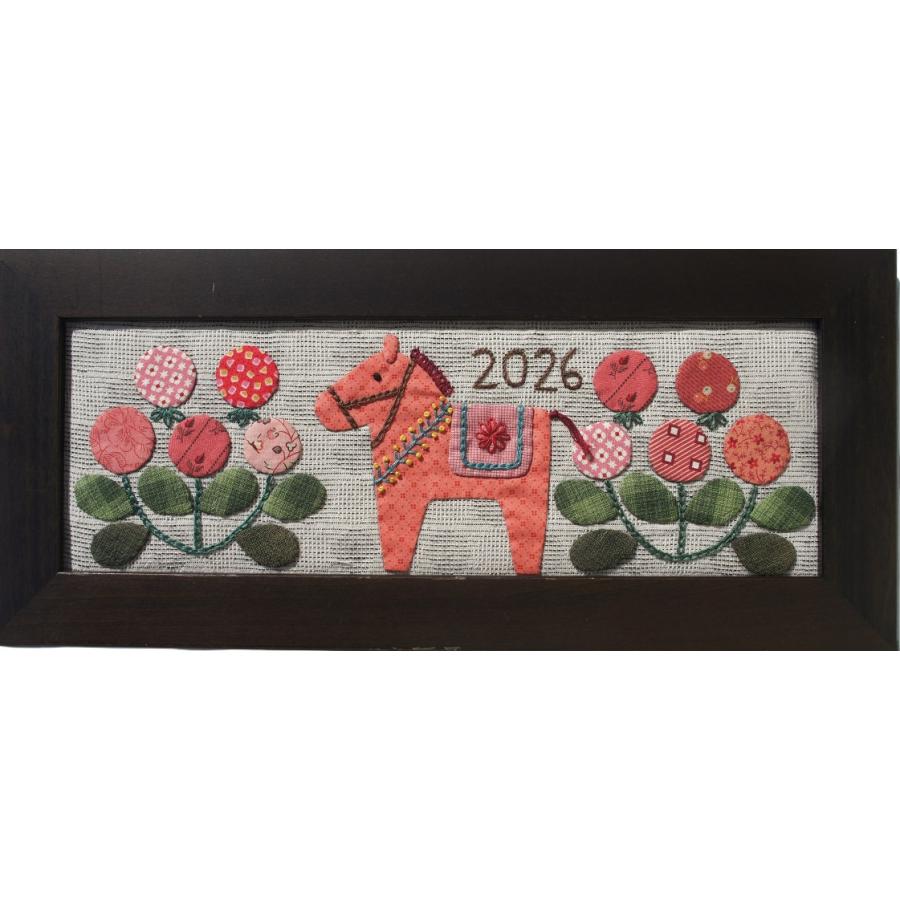 柴田明美 干支の額シリーズ「2026年令和8年ピンクの馬」3点まで最安