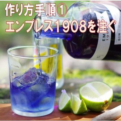 ジン エンプレス 1908 750ml バタフライピー TikTok トニックを注ぐと