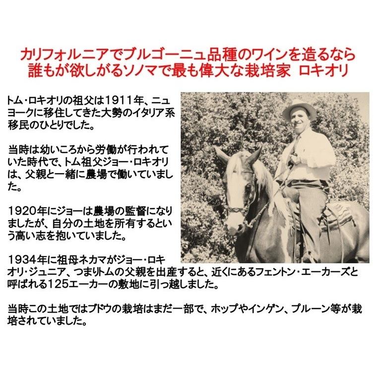 ワイン 赤ワイン ギフト ロキオリ エステート ピノノワール ロシアン リヴァー ヴァレー 2022年 プレゼント 爆買_1