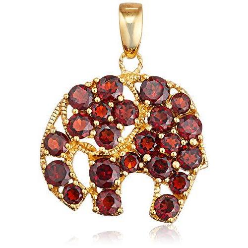 [ロクザン] ROKUZAN シルバー ガーネット 象ペンダントトップ 201P0303