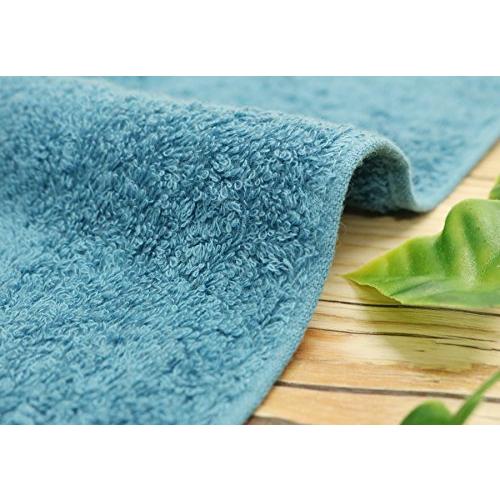 京佑 タオルハンカチ (刺繍) 25×25cm くるみん 梟/青 : KEN