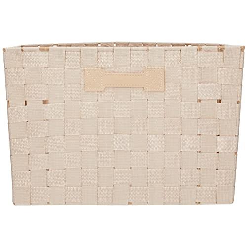 ちどり産業(Tidorisangyou) バスケット ベージュ 38×26×H25cm : KEN