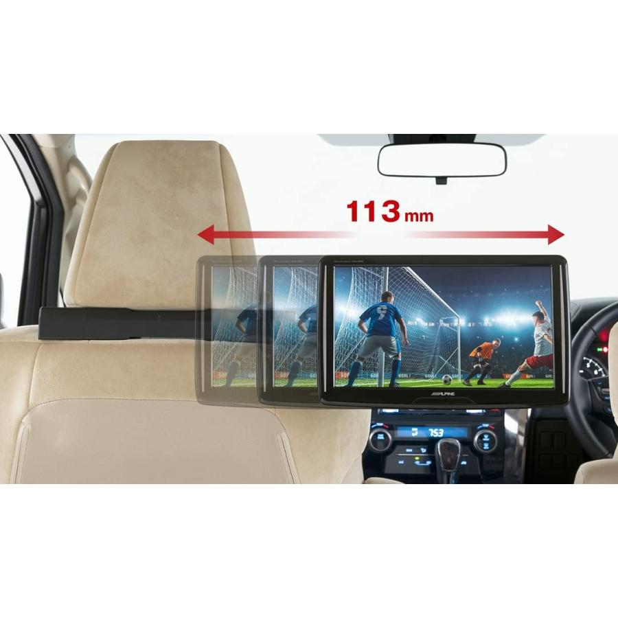 ALPINE　SXH10T ヘッドレストモニター 10.1型WXGAヘッドレスト取付け型リアビジョン・2台パックSXH10T