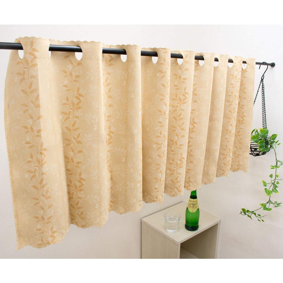 カーテンセレクション カフェカーテン 75cm丈 [幅145×丈75cm / 1級