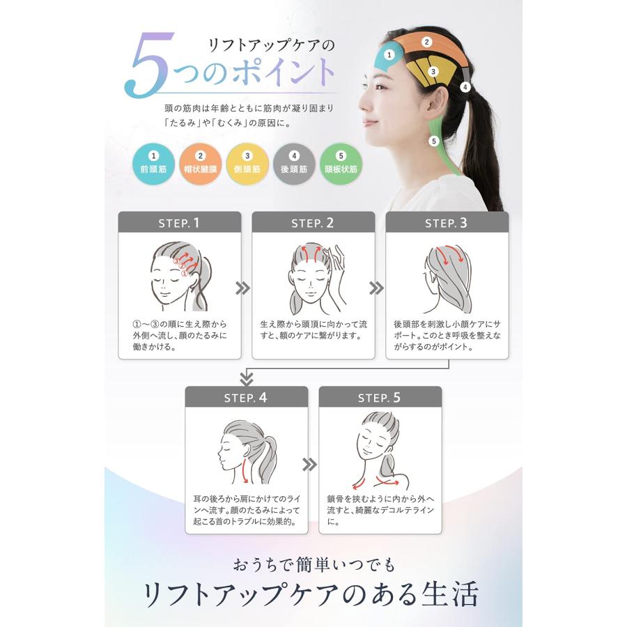 熟練ヘッドスパニスト監修) RELX ヘッドスパ 電動頭皮ブラシ (国内