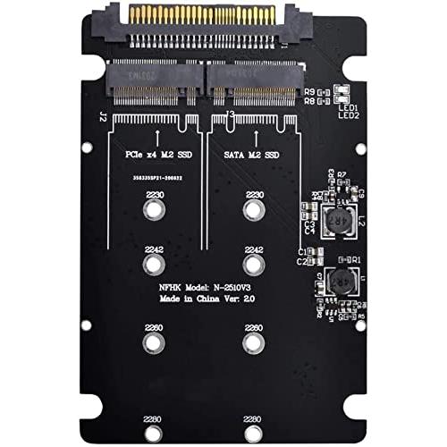 SATA M.2 SSD to SAS & NVMe NGFF U.2 SFF-8639 変換 アダプター SATA M.2 SSD to SAS & NVMe NGFF U.2 SFF-8639 変換 アダプター