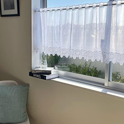 インテリックス INTERIX 刺繍レース 小窓 日本縫製 幅100cm丈