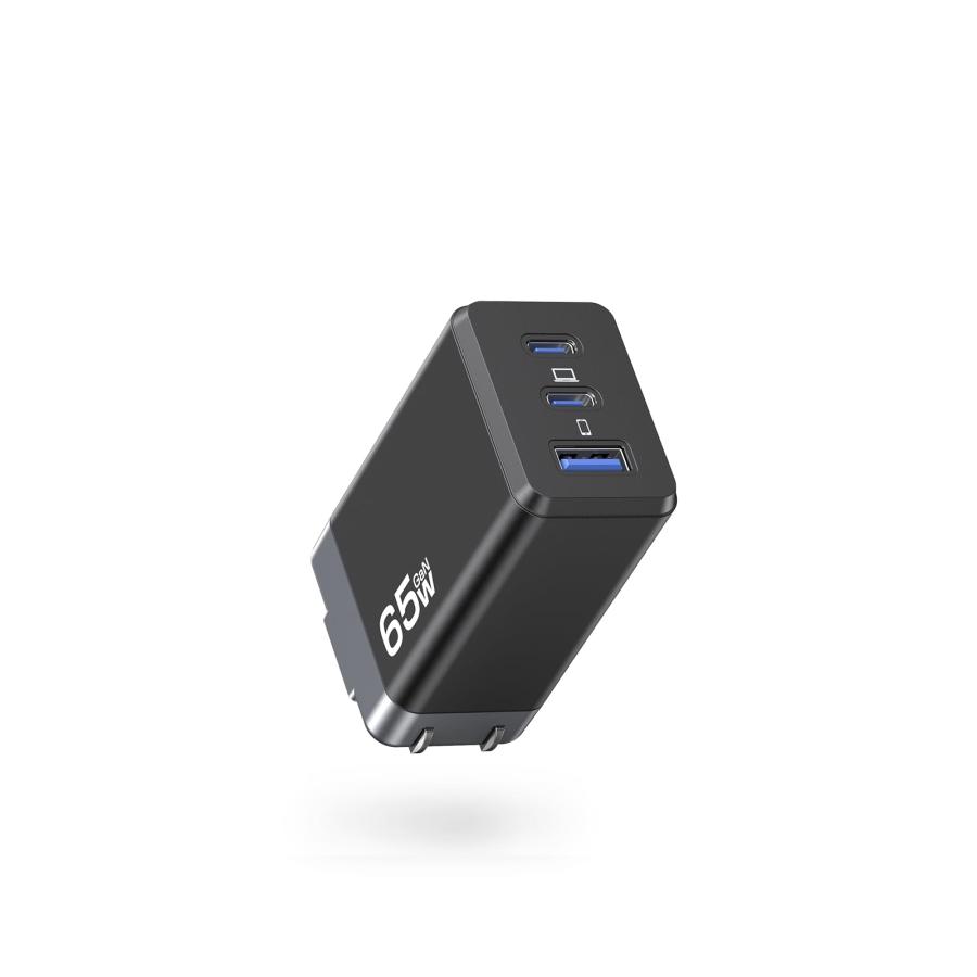 PD 充電器 65w [業界超軽量・超小型] type-c usb 三台同時充電